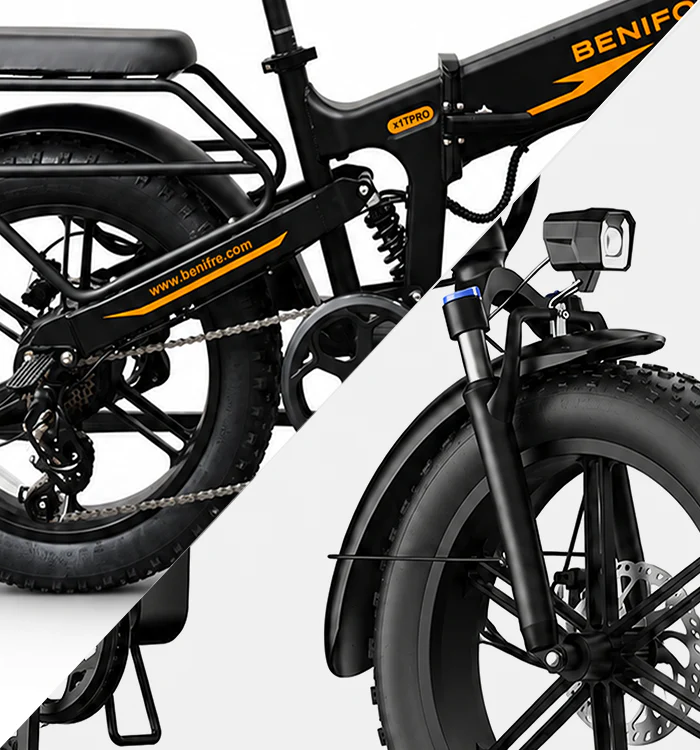 BENIFORE X1T PRO 20" Fat-Tire E-Bike 1500W Peak Motor 48V 20Ah Battery