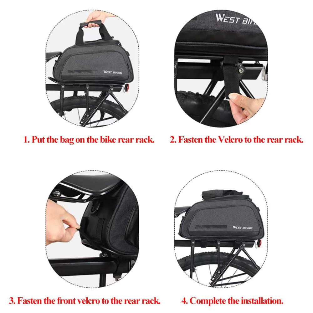 SHENGMILO Bike Rack Bag for Travel
