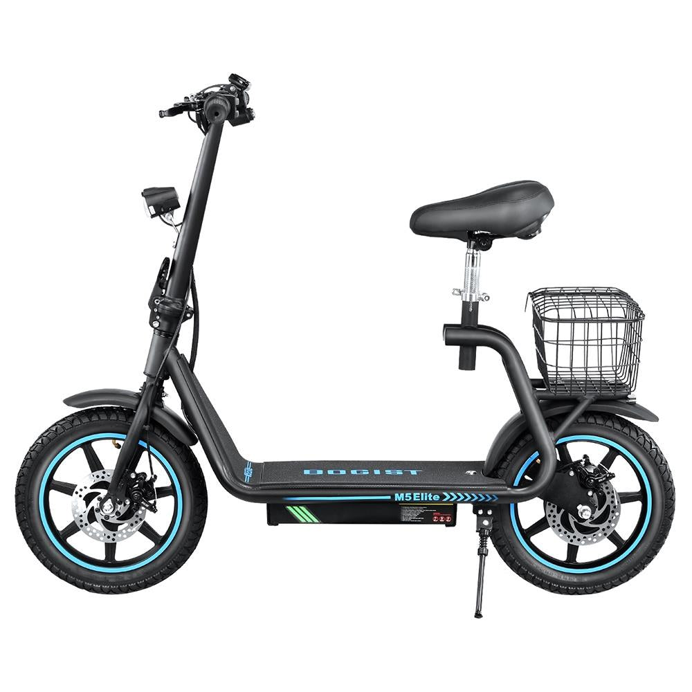 BOGIST AE86-ORIGIN M5 Elite 14" Electric Scooter 500W Motor 48V 13Ah Seat and Cargo Carrier