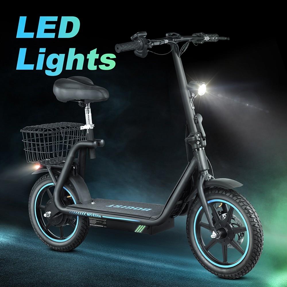 BOGIST AE86-ORIGIN M5 Elite 14" Electric Scooter 500W Motor 48V 13Ah Seat and Cargo Carrier