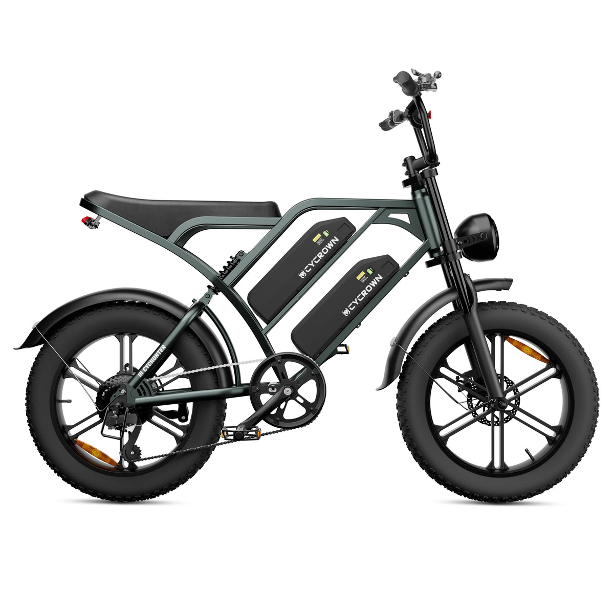 CYCROWN Hunter 20" Off Road Electric Bike 750W Motor 48V 26Ah Dual Batteries