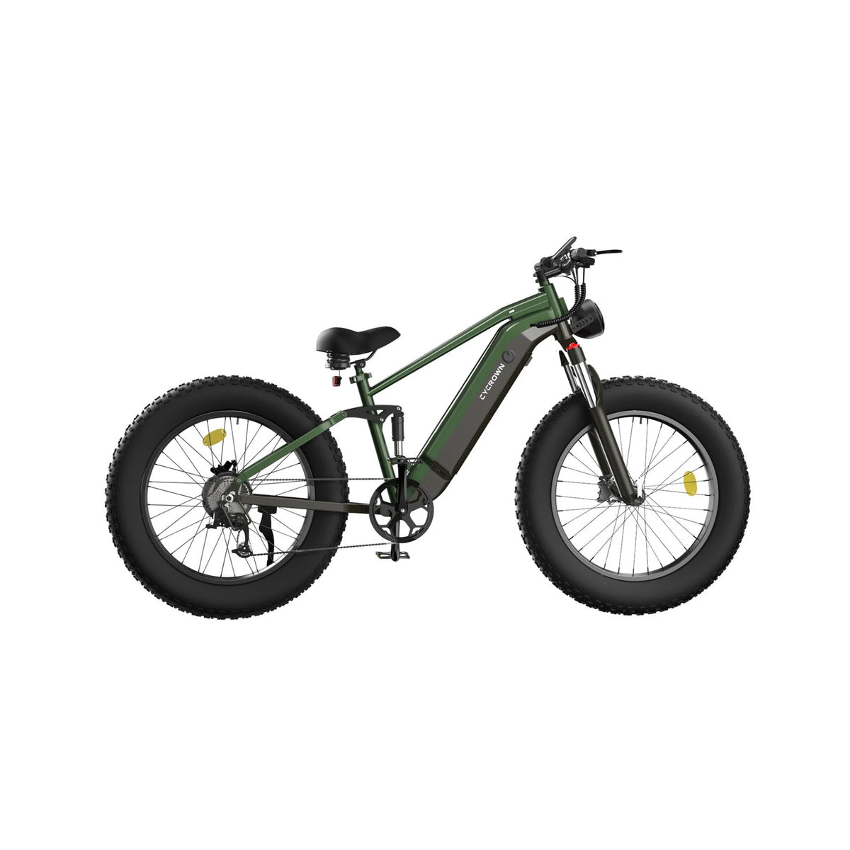 CYCROWN Ultra 26" Fat Tire Electric Mountain Bike 1000W Motor 48V 15Ah Battery