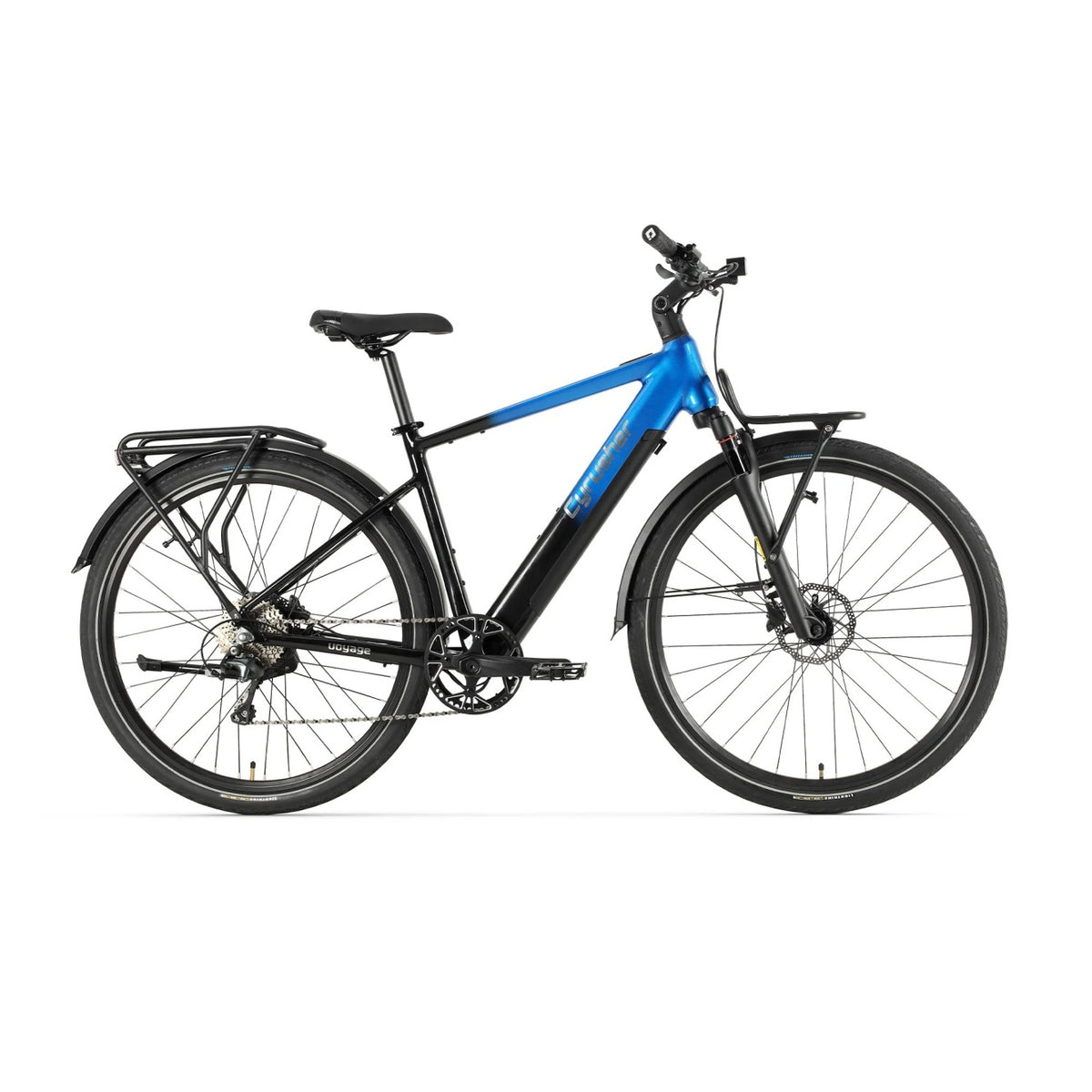 CYRUSHER Voyage 27.5" 700CC Tires Trekking E-Bike 250W Motor 36V 14Ah Battery