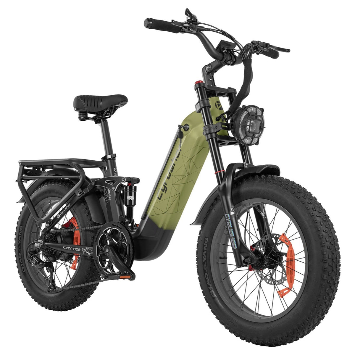 CYRUSHER Kommoda 2.0 20" Step-through Fat Tires Electric Bikes 750W Motor 48V 20Ah Battery