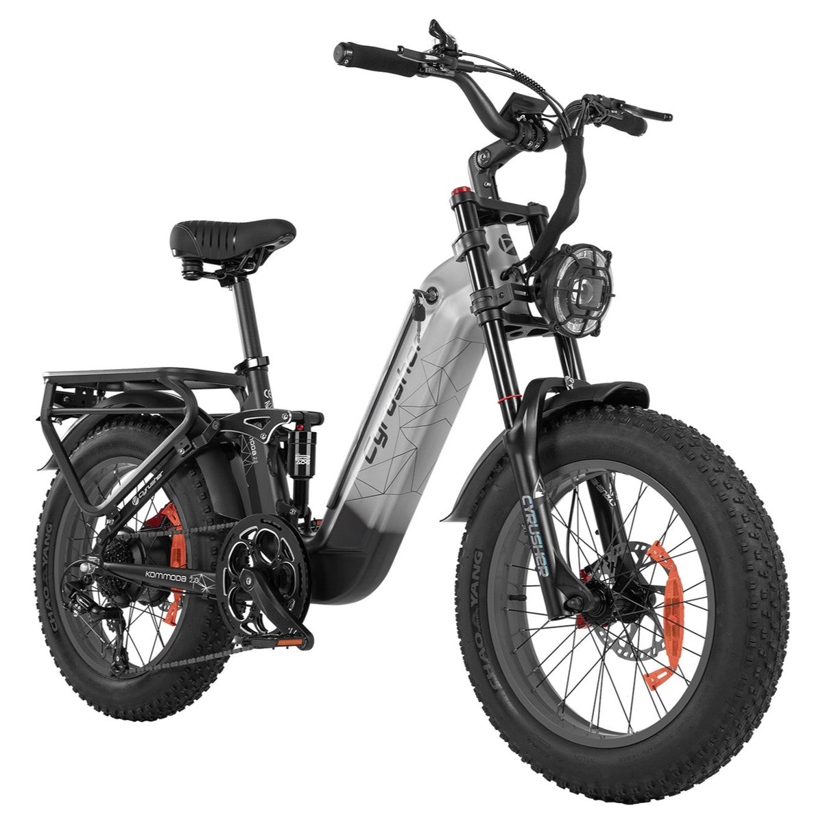 CYRUSHER Kommoda 2.0 20" Step-through Fat Tires Electric Bikes 750W Motor 48V 20Ah Battery