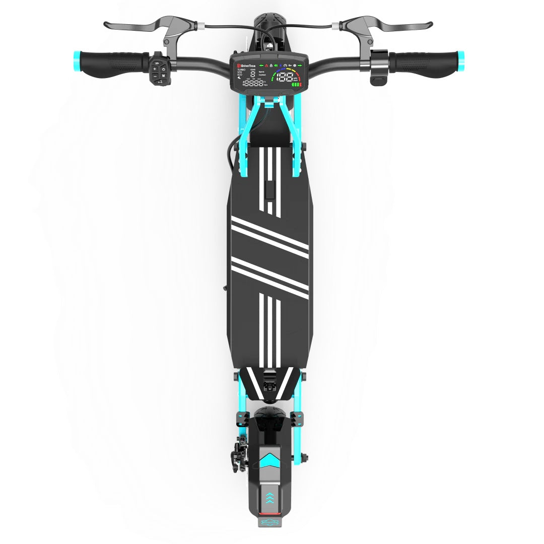 DRIVETRON DT10 10" Folding Electric Scooter Peak 1650W Motor 52V 18Ah Battery