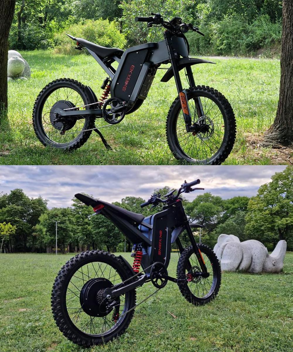 EKXBIKE X21 Max 19" Off Road Electric Bike 8000W Peak Motor 60V 30Ah Battery