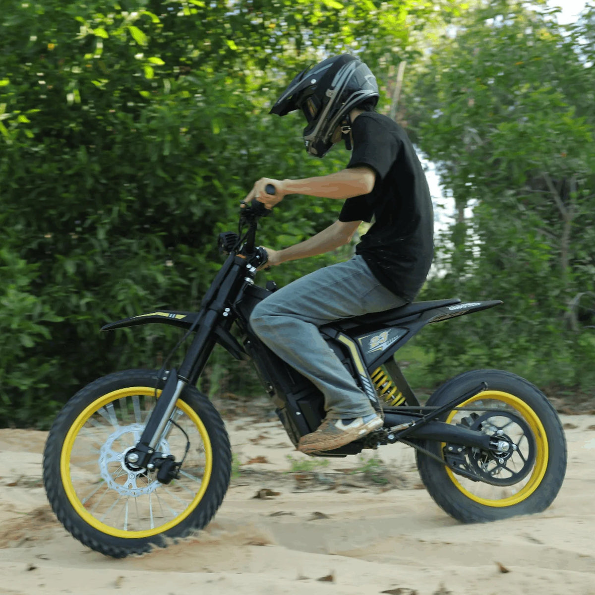 QWAYQ EM04 Pro 17'' Off-Road Electric Dirt Bike 5500W Peak Motor 60V 27Ah Battery