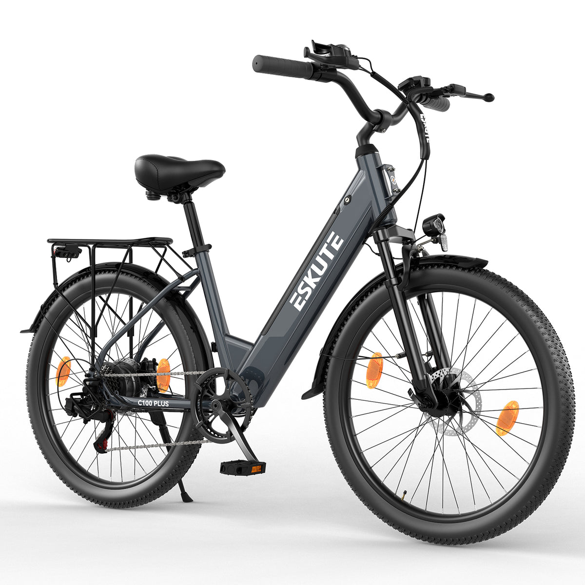 ESKUTE C100 Plus 26" Commuter Electric Bike 250W Motor 36V 13Ah Battery