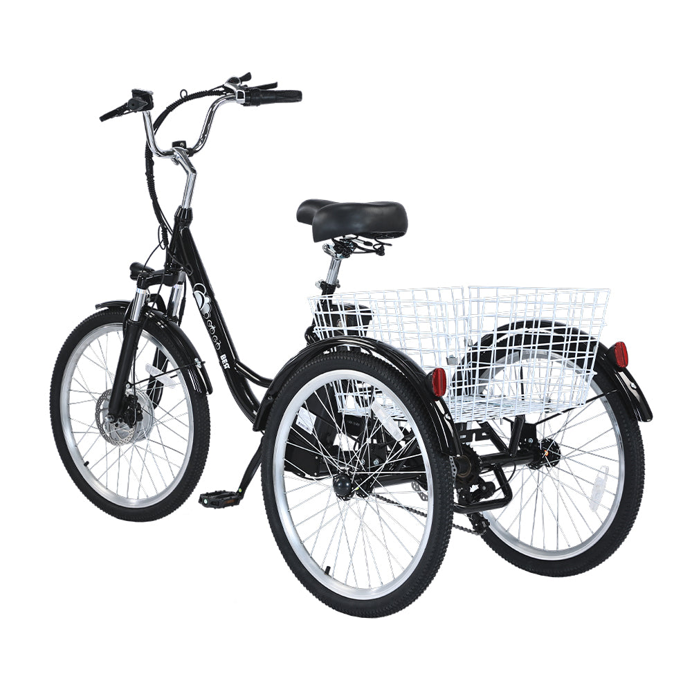 GOGOBEST GF100 24" Electric City Tricycle Cargo Ebike 350W Motor 36V 15Ah/20Ah Battery