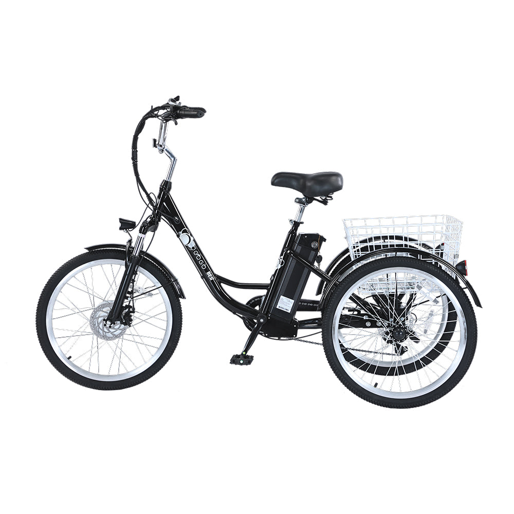 GOGOBEST GF100 24" Electric City Tricycle Cargo Ebike 350W Motor 36V 15Ah/20Ah Battery