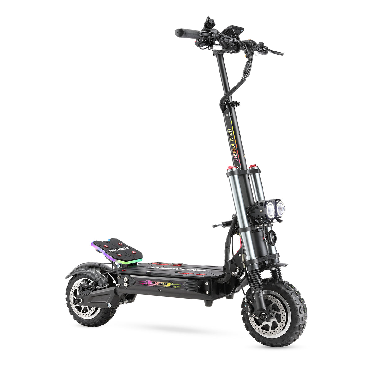 HALO KNIGHT T107 Pro (2025) 11" Foldable Electric Scooter 3000 W*2 Dual Motor 60V 38.4 Ah Battery