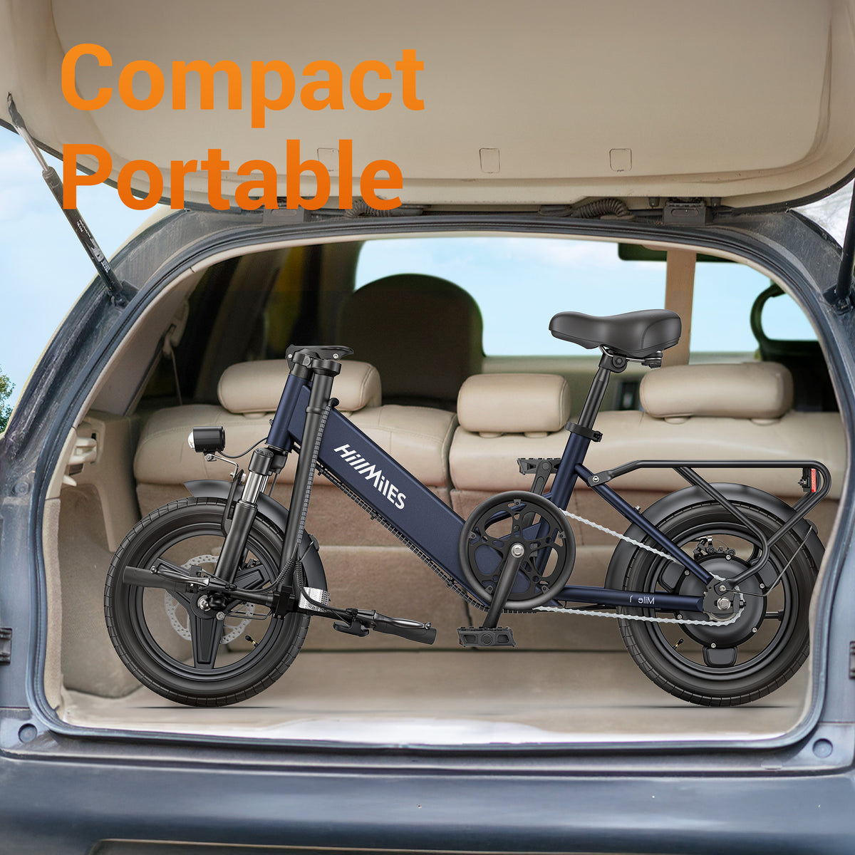HILLMILES Mile 1 14" Step-through E-bike For Women 250W Motor 36V 10.4Ah Battery
