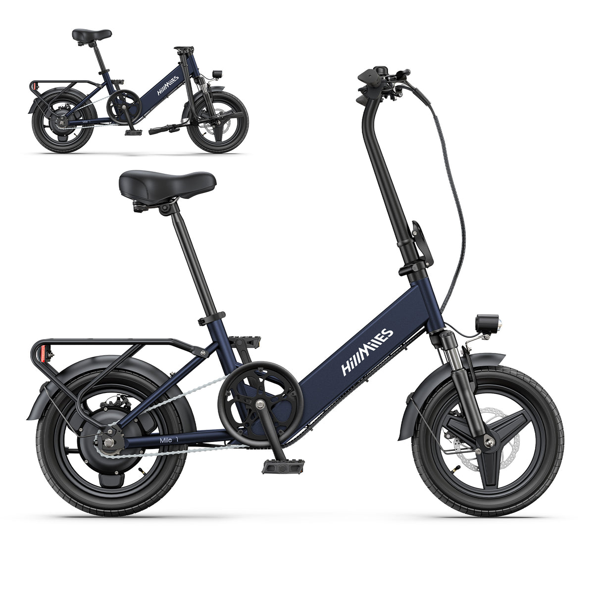 HILLMILES Mile 1 14" Step-through E-bike For Women 250W Motor 36V 10.4Ah Battery