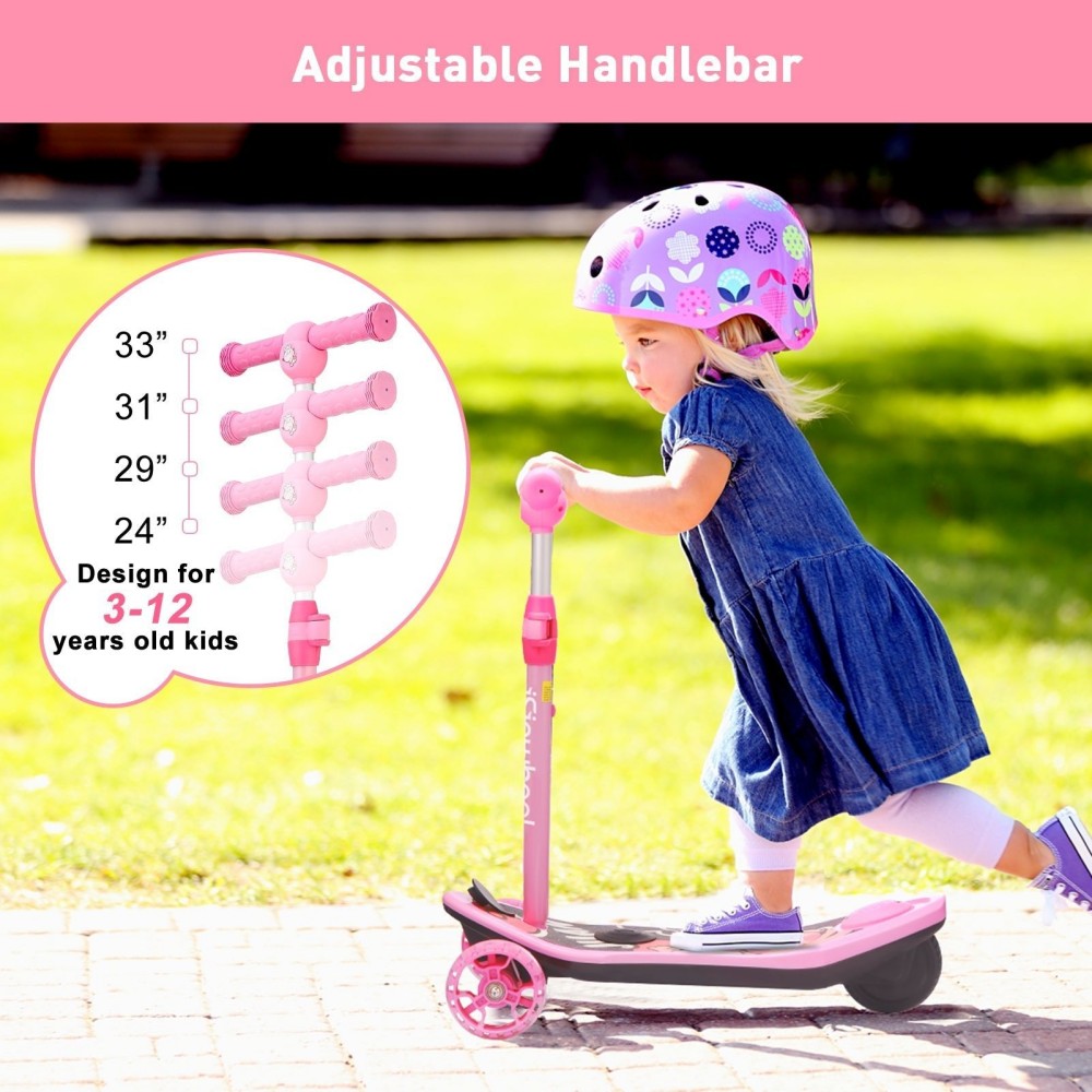 ISINWHEEL Mini Pro Kids 3 Wheel Electric Scooter 60W Motor 12.8-14.6V 5Ah Battery (2 IN 1 Designㄘ