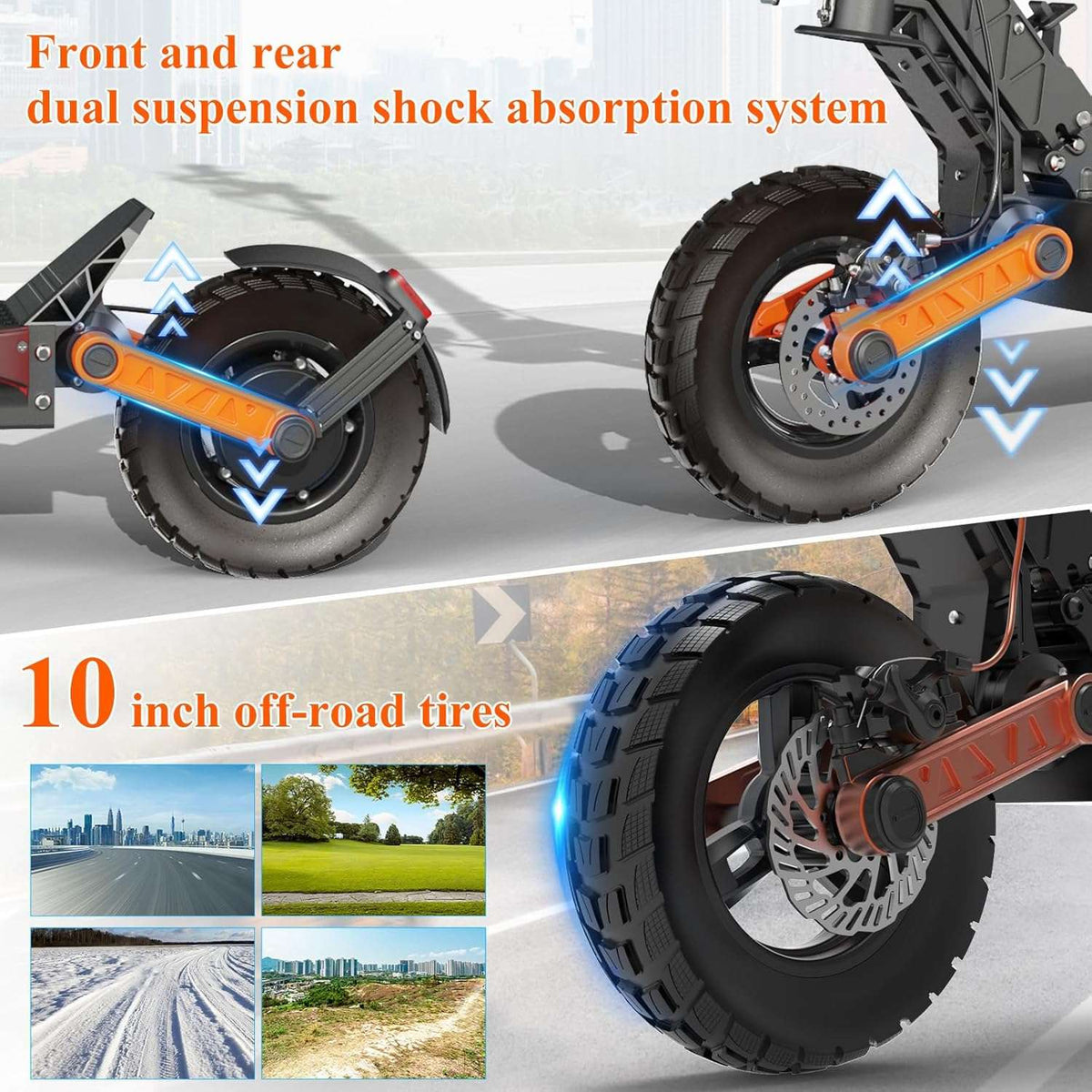 JOYOR S5-Z 10" Foldable Electric Scooter 600W Motor 48V 13Ah Battery (US)