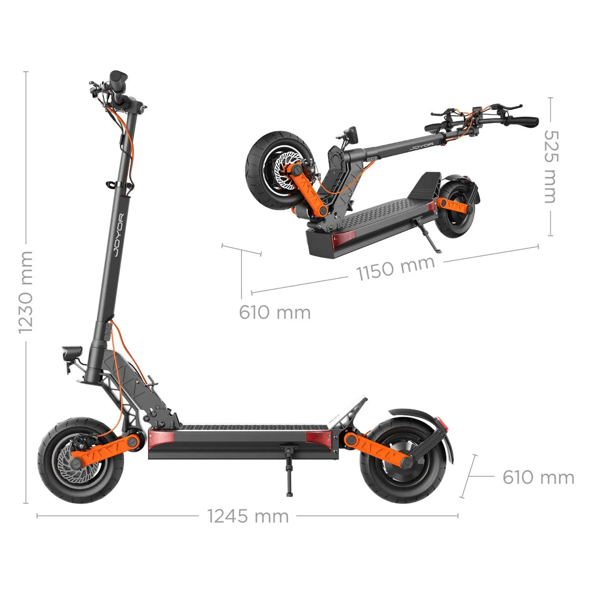 JOYOR S5 Commuter Electric Scooter 500W Combo (ABE)