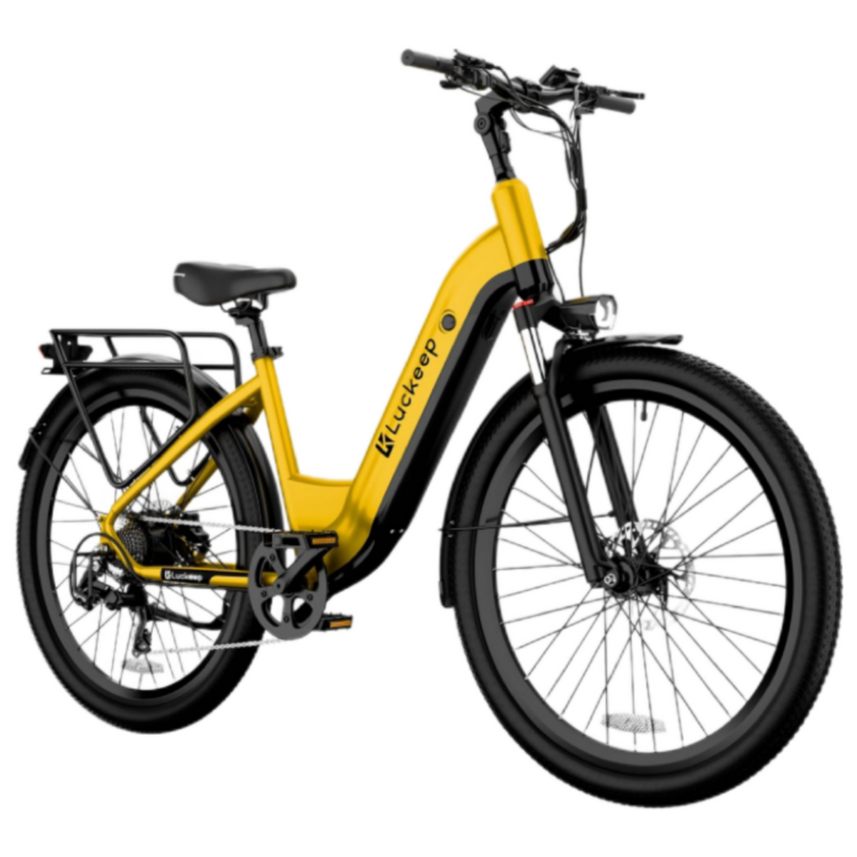 LUCKEEP X26 26" City Commuter Electric Bike 750W(1300W Peak) Motor 48V 20Ah Battery