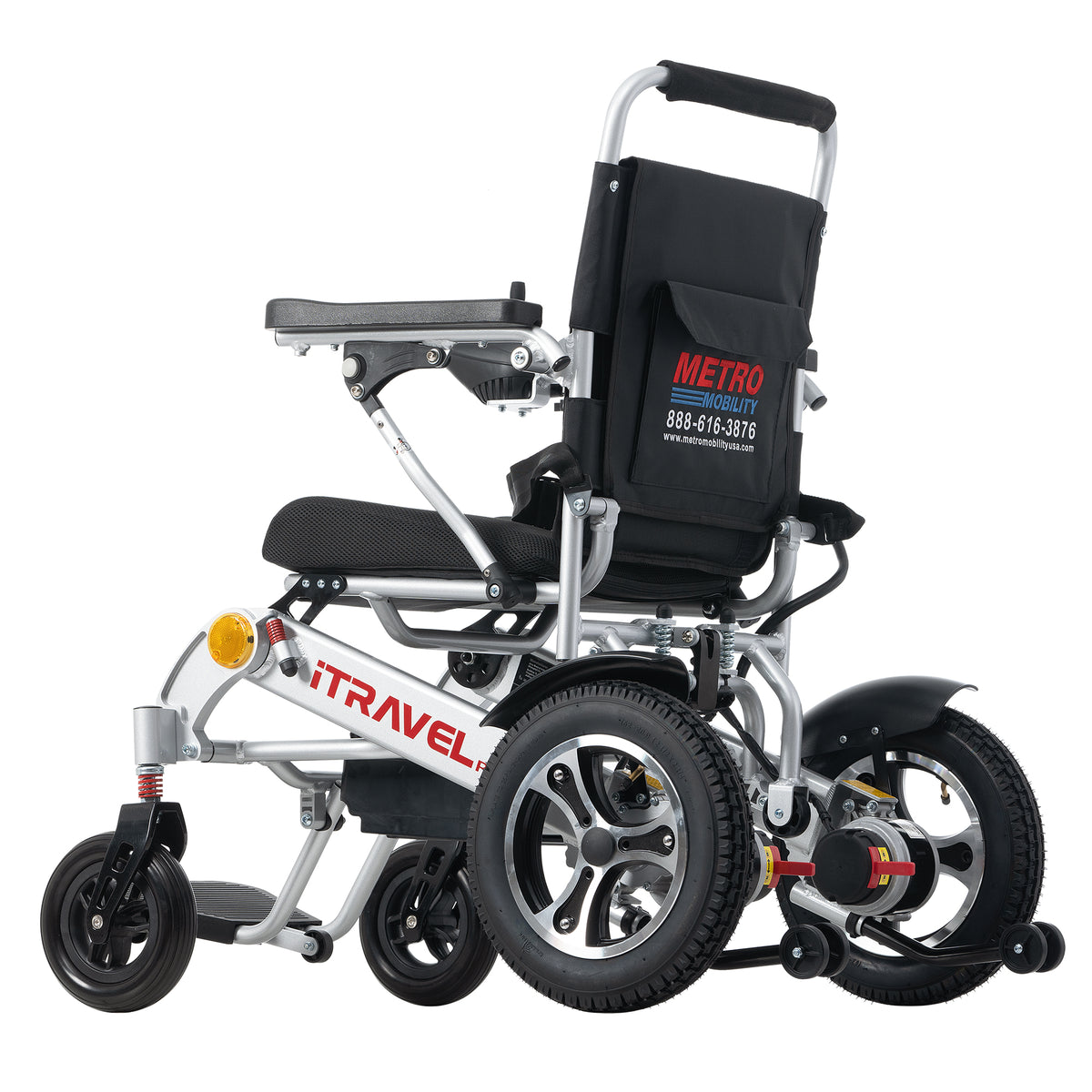 METRO MOBILITY ITRAVEL PLUS 8" 4 Wheel Mobility Electric Wheelchairs 360W Motor 24V 20Ah Battery
