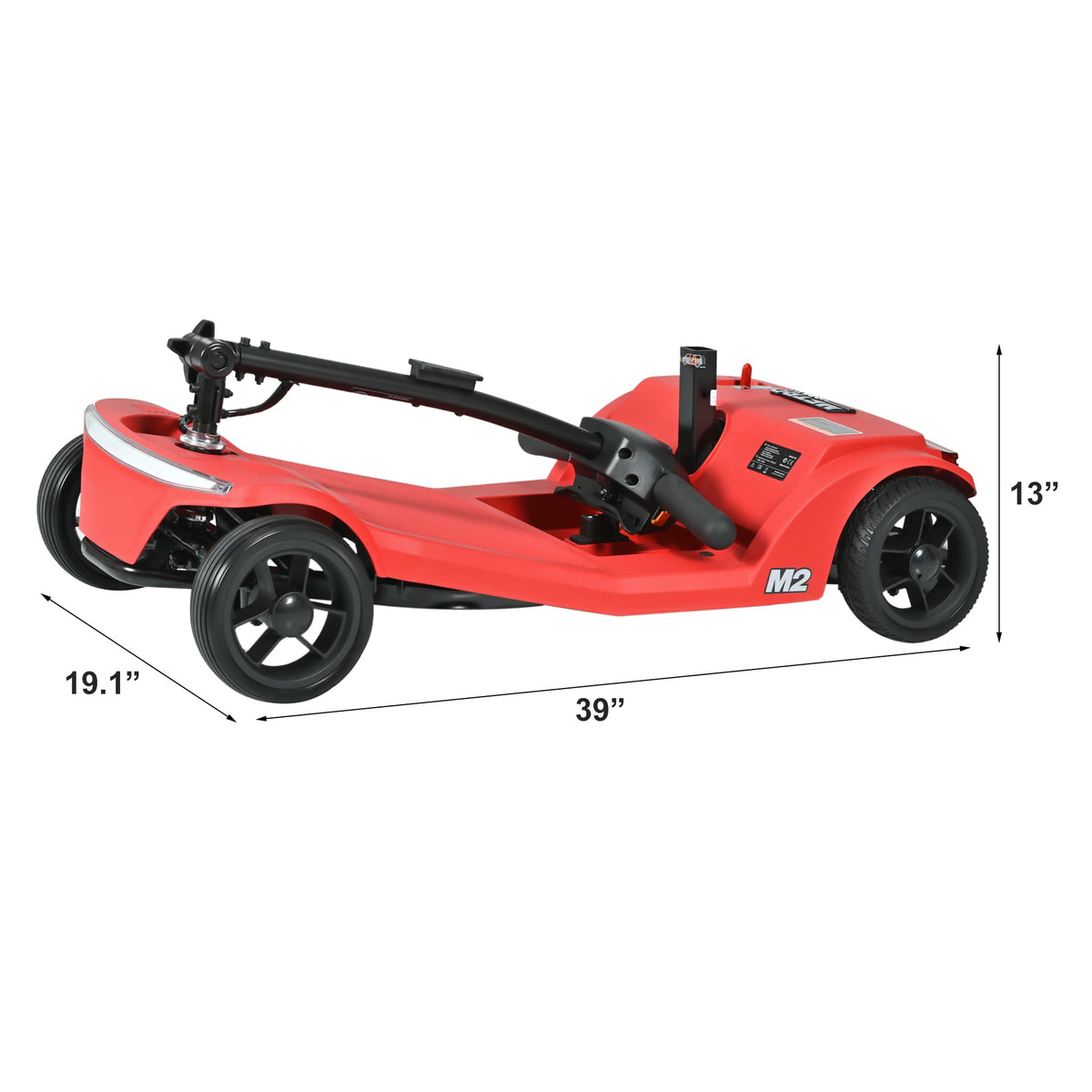 METRO MOBILITY M2 7.1" 4 Wheel Mobility Scooter 250W Motor 24V 12Ah lead-acid Battery
