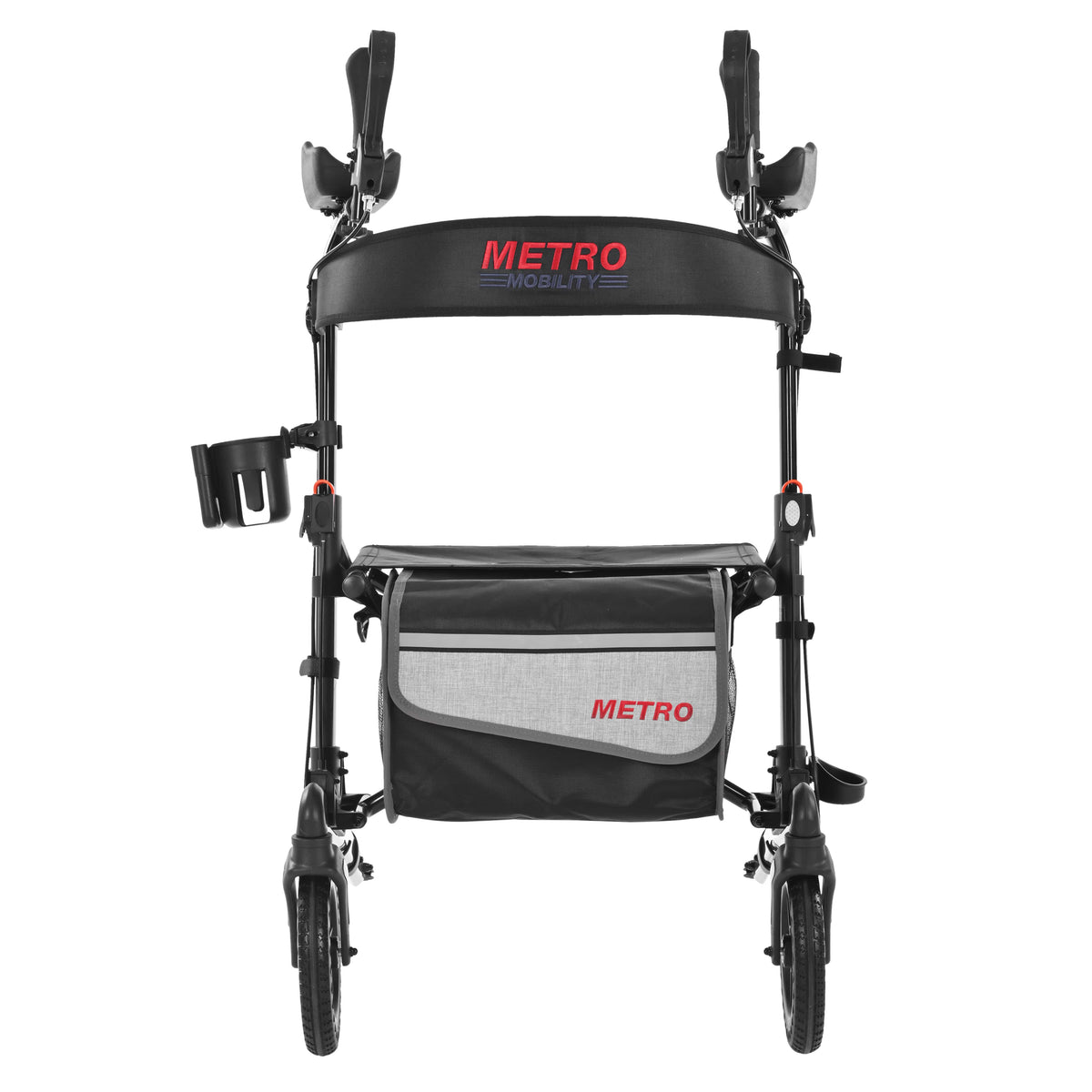 METRO MOBILITY M905BU 4-Wheel Rollator Walker with Seat & Basket