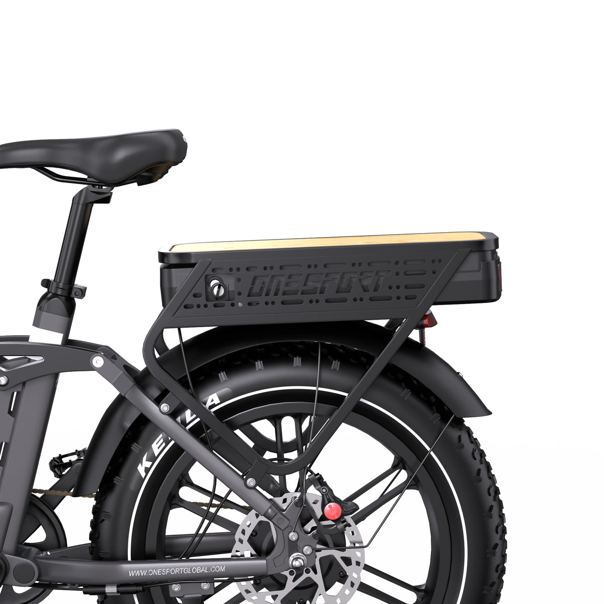 ONESPORT OT08 PRO 20" Full Suspension Fat Tire Electric Bike 500W Motor 48V 18Ah*2 Dual Battery