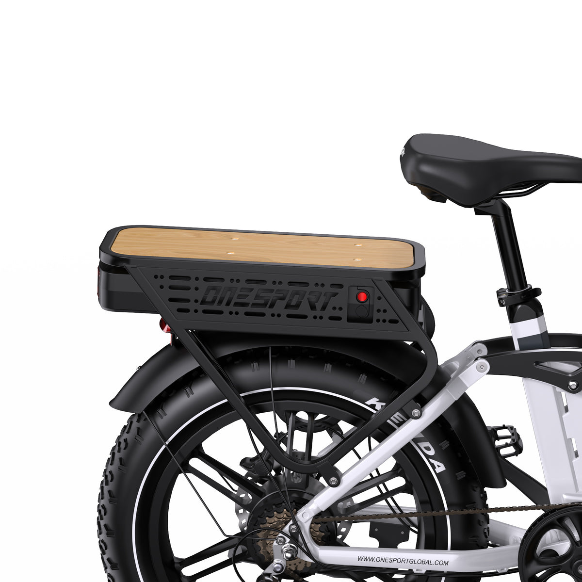 ONESPORT OT08 PRO 20" Full Suspension Fat Tire Electric Bike 500W Motor 48V 18Ah*2 Dual Battery