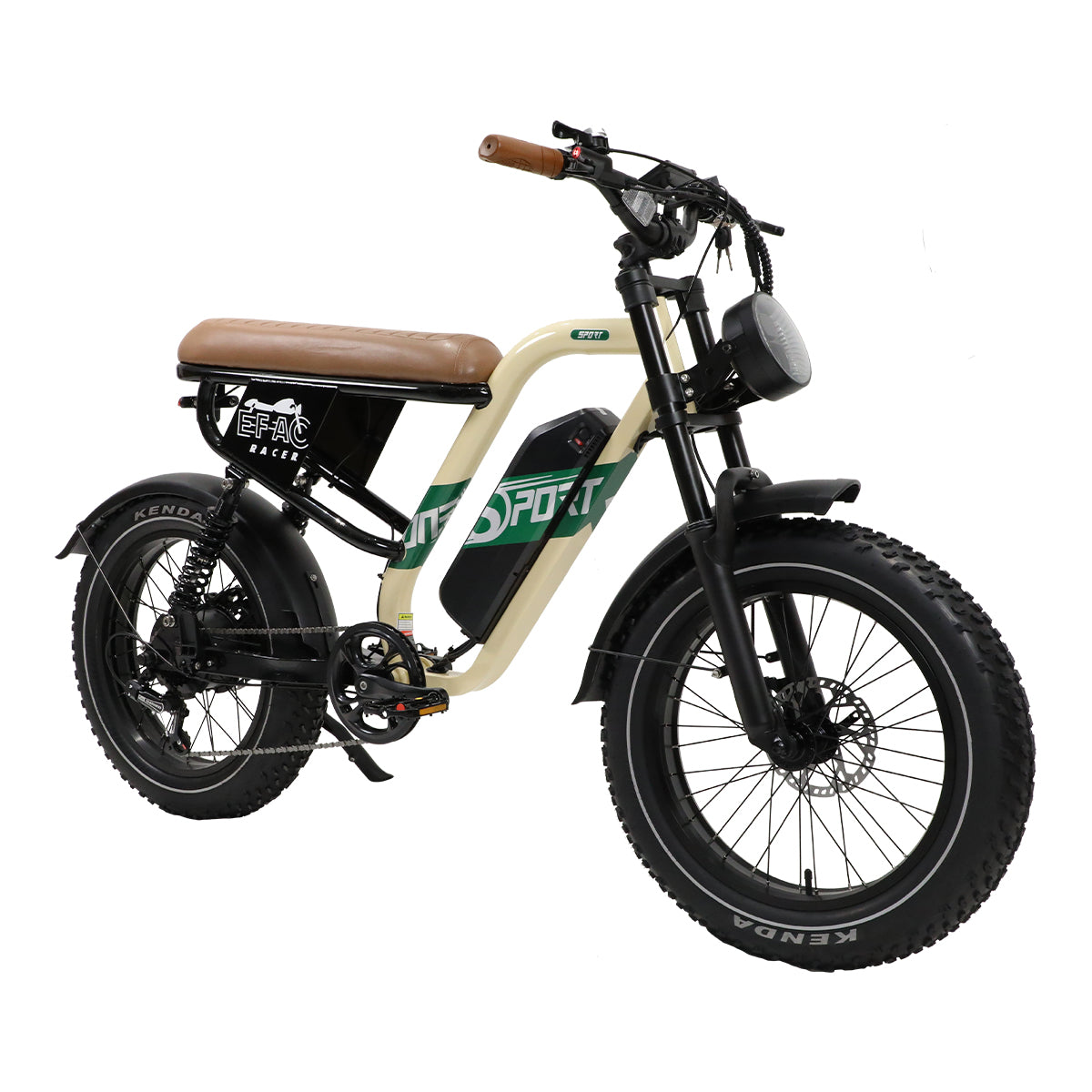ONESPORT W66 20" Retro Electric Bike 500W Motor 48V 13.5Ah Battery
