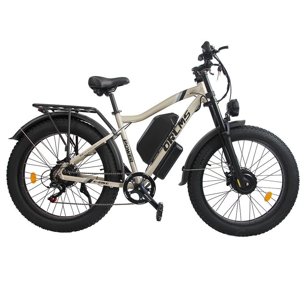 ORLMS MX500 26" Fat Tire Mountain Electric Bike 2000W Dual Motor 52V 25Ah Battery (EU Version)