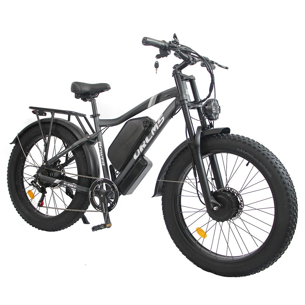 ORLMS MX500 26" Fat Tire Mountain Electric Bike 2000W Dual Motor 52V 25Ah Battery (EU Version)