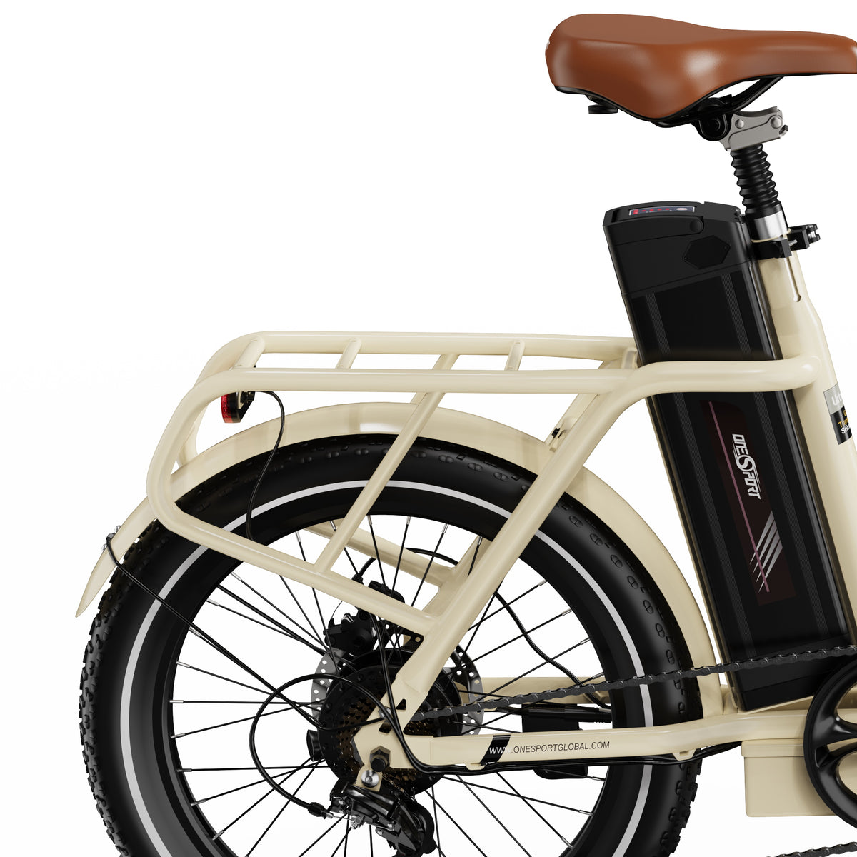 ONESPORT OT16-2 20" Folding Electric Commuter Bike 250W Motor 48V 17Ah Battery Support APP