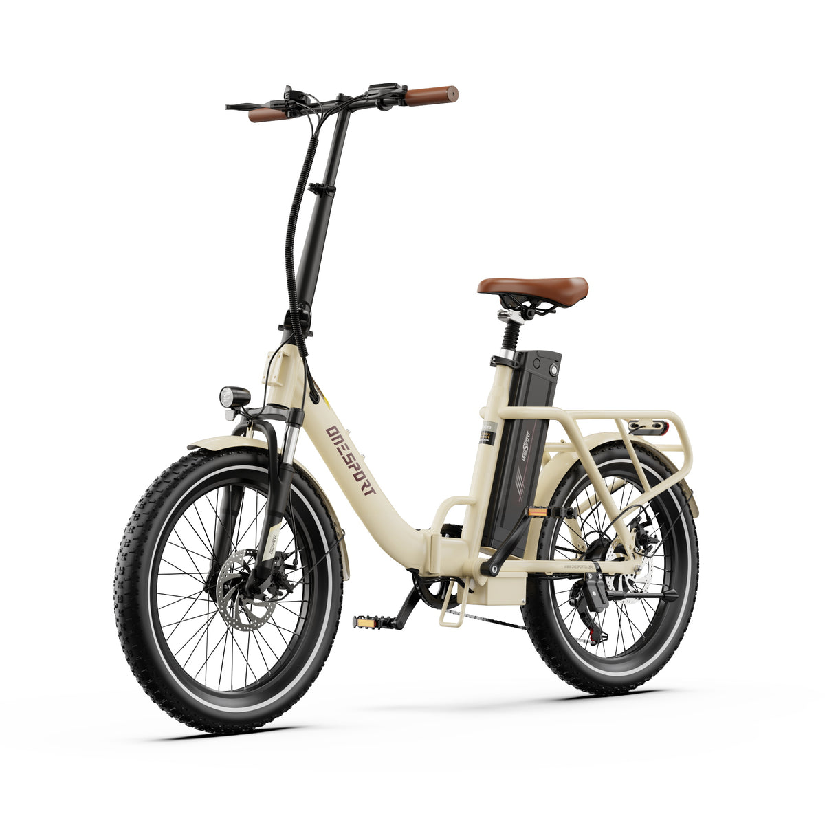 ONESPORT OT16-2 20" Folding Electric Commuter Bike 250W Motor 48V 17Ah Battery Support APP