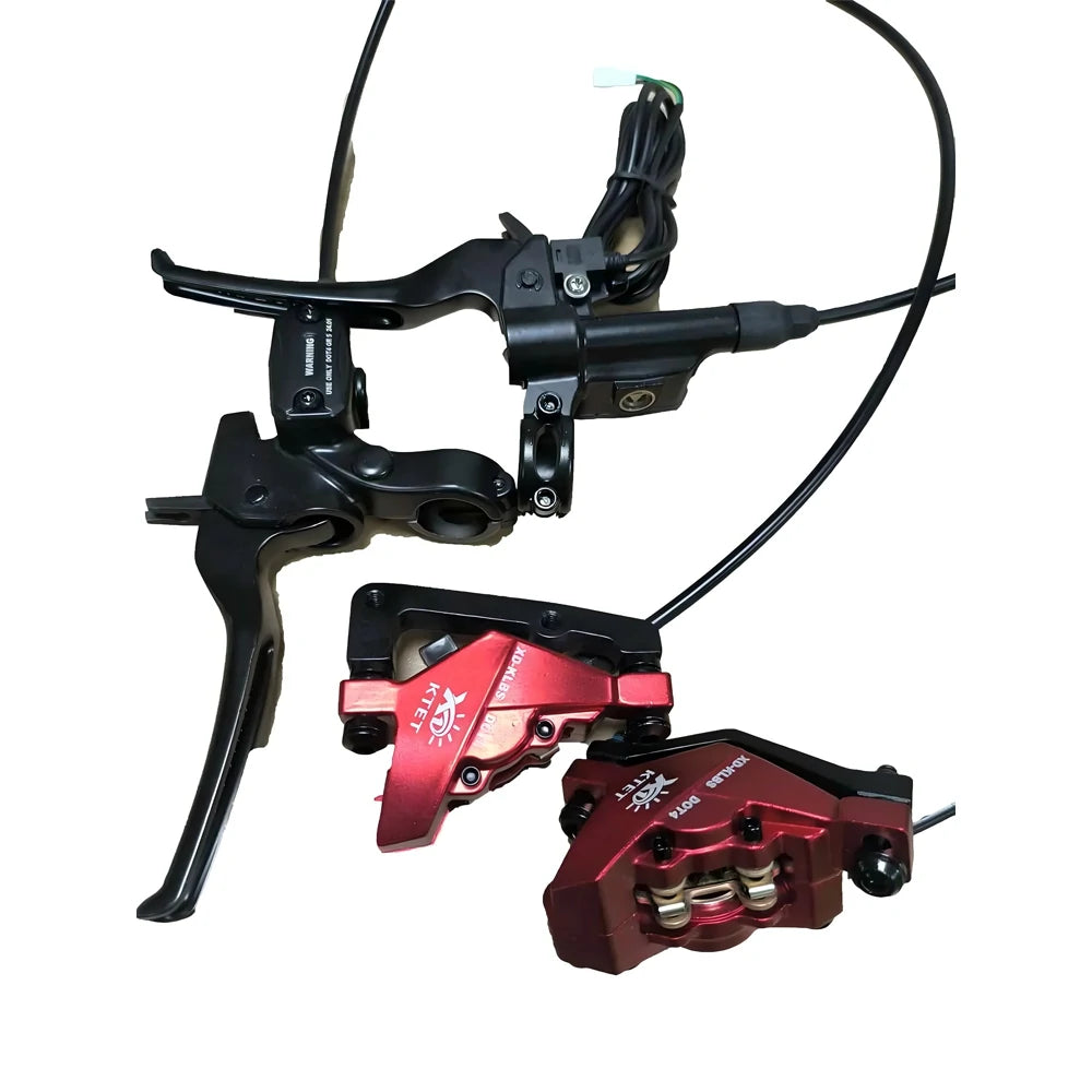 RIDSTAR E-Bike Hydraulic brake set (front and rear included) + 2PC brake discs