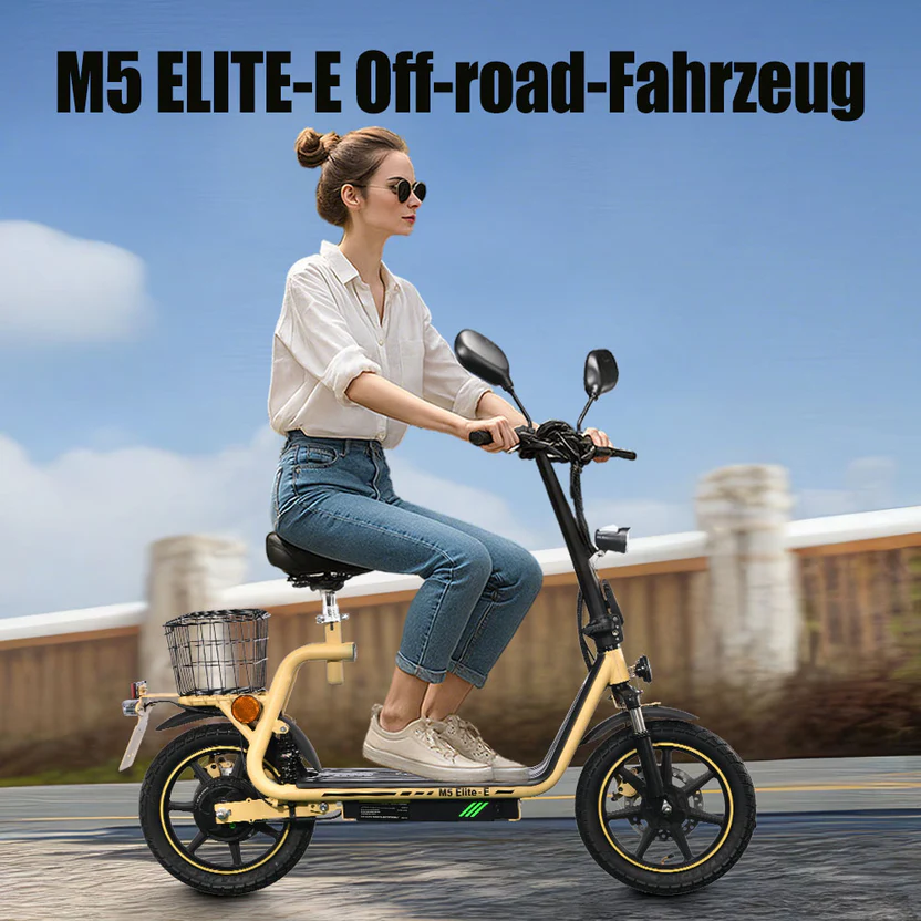 TWOFISH M5 Elite-E 14" Seated E-Scooter 500W Motor 48V 13Ah Battery