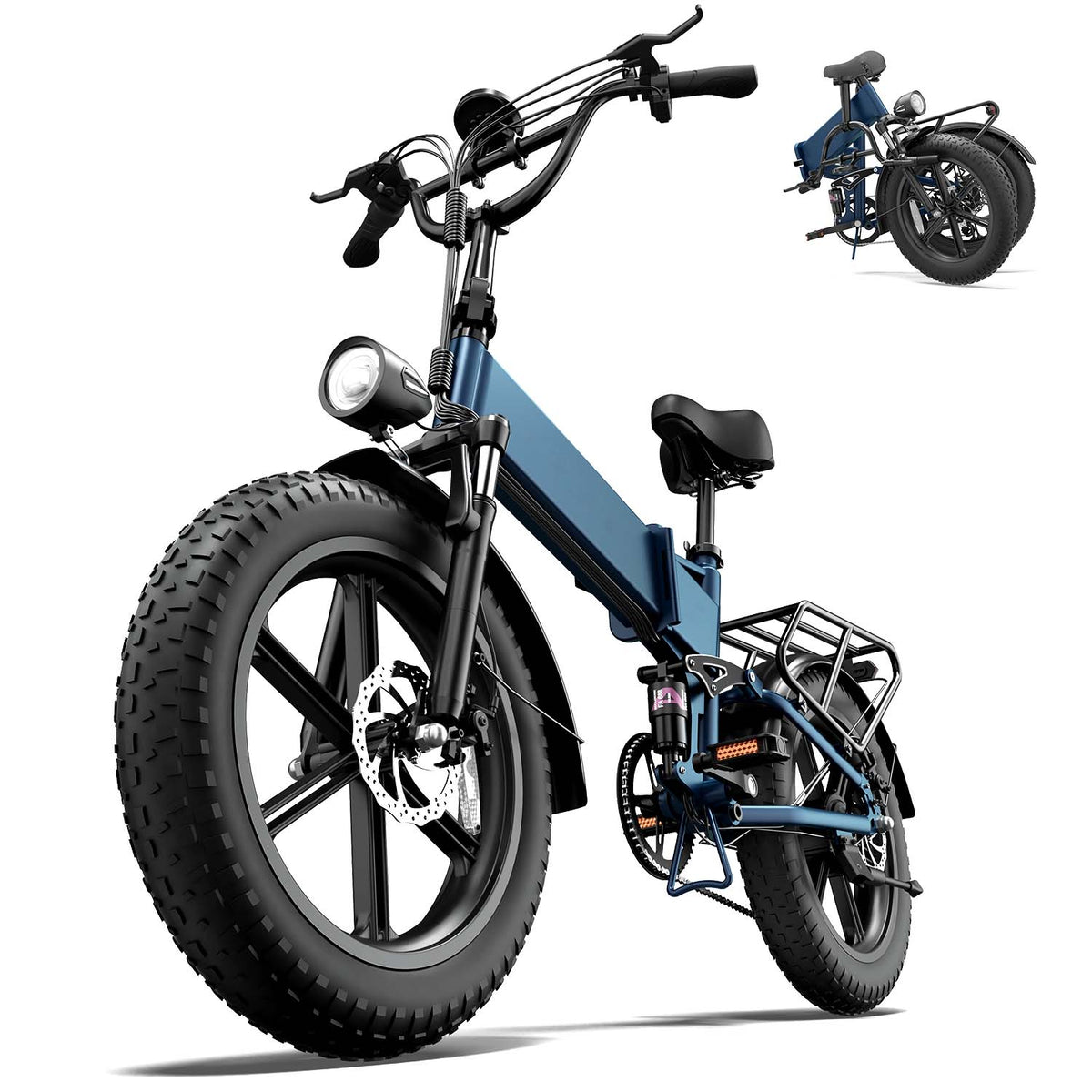 URLIFE T5 20"Folding Electric Bike 1500W Peak Motor 48V 13Ah Battery (EU & UK)
