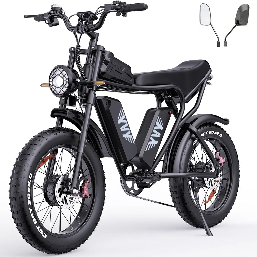 YVY C20Max 20" Fat Tires Electric Bikes 2*1000W Motor 52V 20Ah Dual Battery