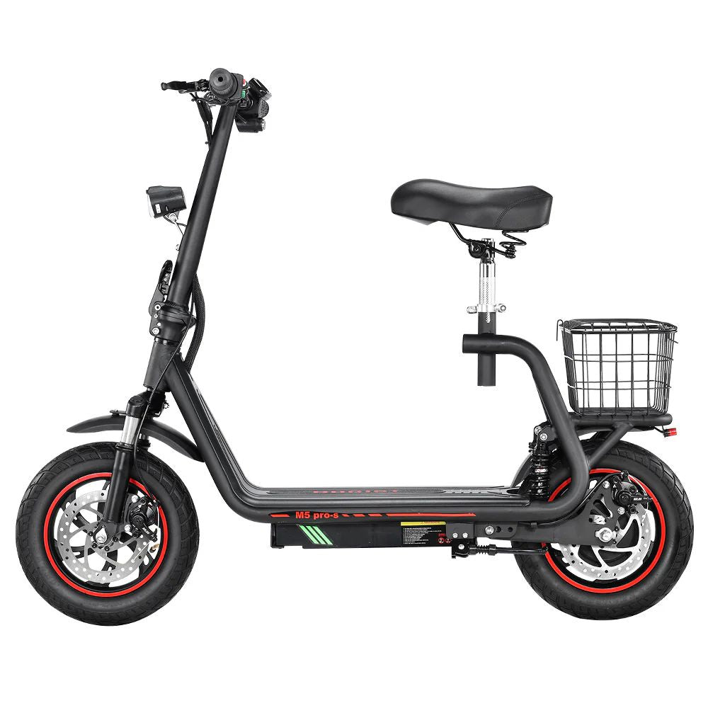 BOGIST M5 Pro-S 12" Seated E-Scooter 500W Motor 48V 13Ah Battery With Seat