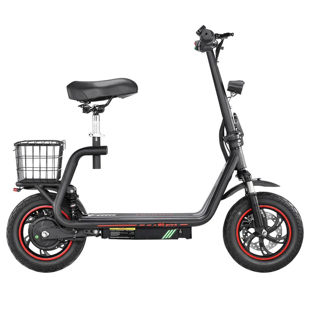 BOGIST M5 Pro-S 12" Seated E-Scooter 500W Motor 48V 13Ah Battery With Seat