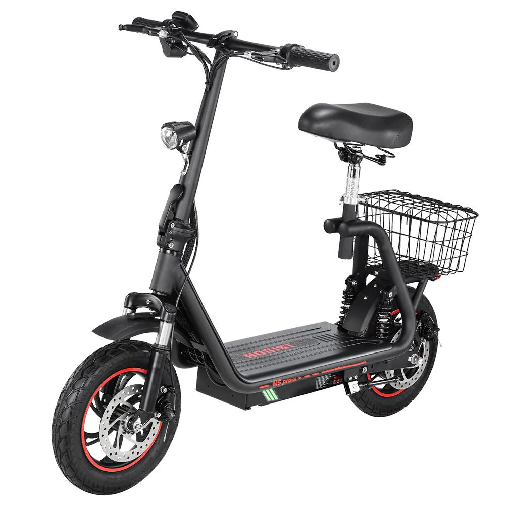 BOGIST M5 Pro-S 12" Seated E-Scooter 500W Motor 48V 13Ah Battery With Seat