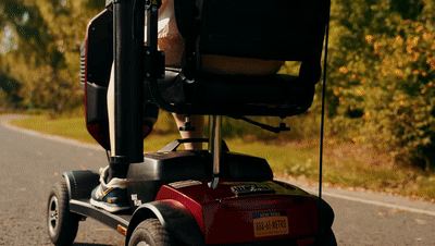 METRO MOBILITY MAX PLUS 9" 4 Wheel Electric Mobility Scooter 300W Motor 24V 20Ah Battery