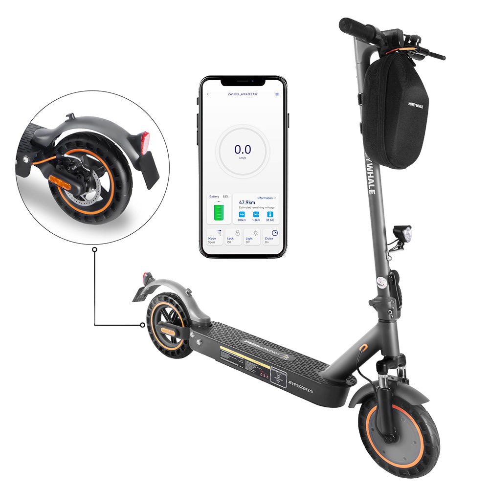 HONEYWHALE E9 Pro Max 10" Foldable Electric Scooter 500W Motor 36V 10Ah Battery (ABE)