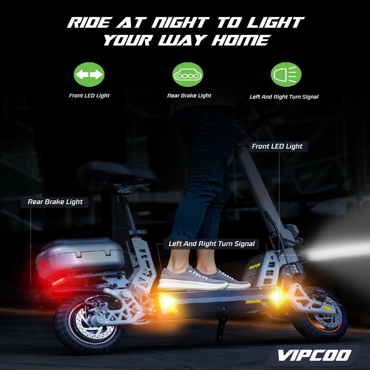 HONEYWHALE VS2 10" Commuter Electric Scooter 700W Motor 48V 13Ah Battery