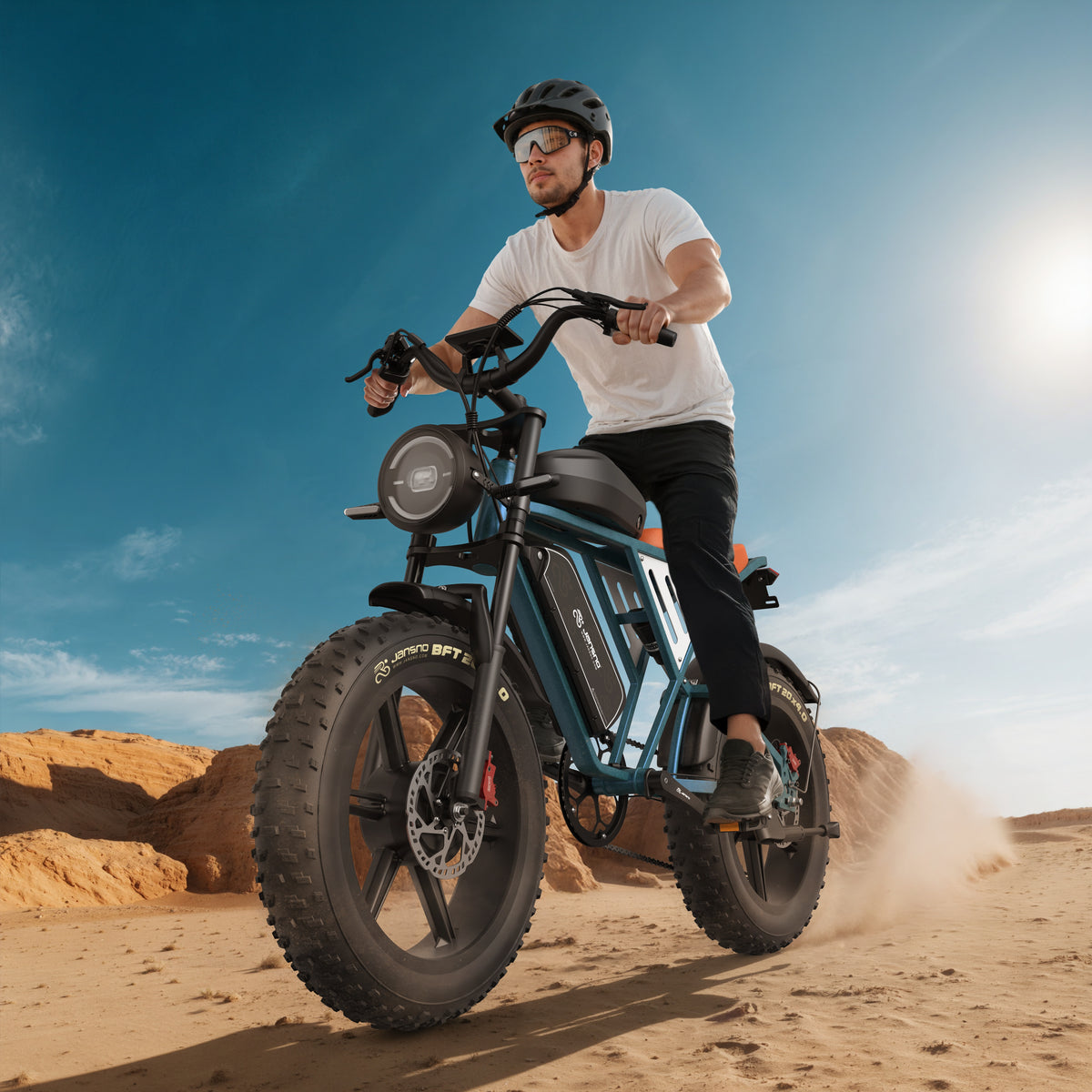 JANSNO X70 Pro 20" Off Road Electric Bike Peak 1500W Motor 48V 37Ah Battery