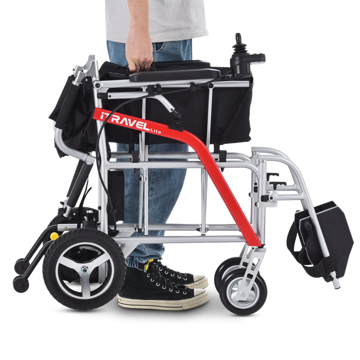 METRO MOBILITY ITRAVEL LITE 10" 4 Wheel Mobility Electric Wheelchairs 300W Motor 24V 10Ah Battery (Airplane-friendly)