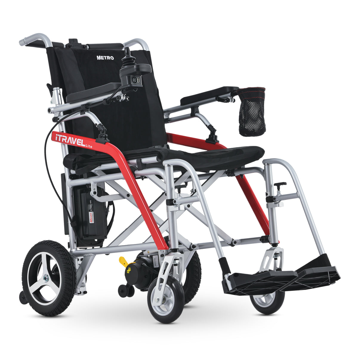 METRO MOBILITY ITRAVEL LITE 10" 4 Wheel Mobility Electric Wheelchairs 300W Motor 24V 10Ah Battery (Airplane-friendly)