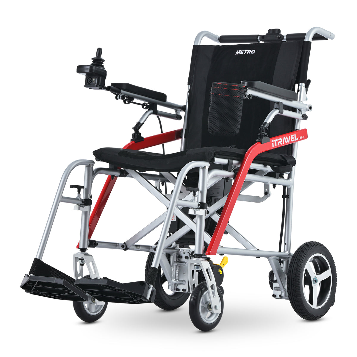 METRO MOBILITY ITRAVEL LITE 10" 4 Wheel Mobility Electric Wheelchairs 300W Motor 24V 10Ah Battery (Airplane-friendly)