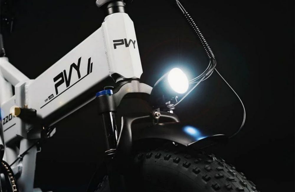 PVY Z20 Plus 20" Fat Tire Electric Folding Bike 1000W Motor 48V 16.5Ah Battery