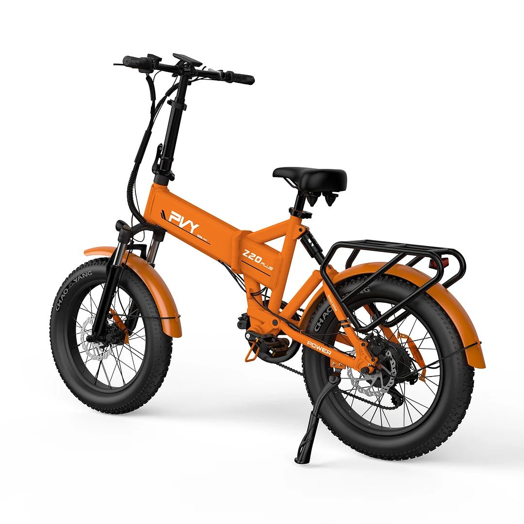 PVY Z20 Plus 20" Fat Tire Electric Folding Bike 1000W Motor 48V 16.5Ah Battery