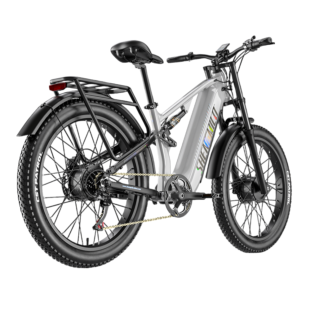 SHENGMILO S600  PRO 26" Electric Mountain Bike 2000W Dual Motor 48V 25Ah Battery