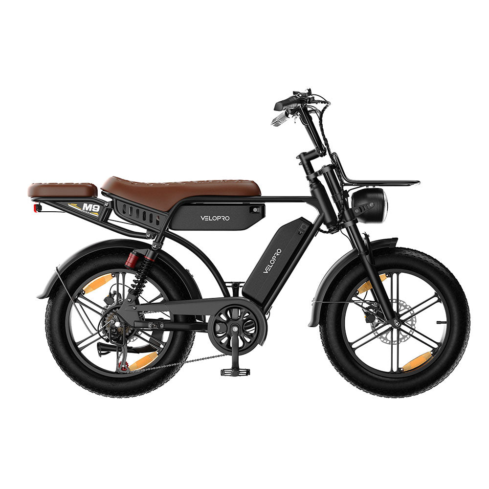 Velopro M9  20'' 250W Retro Dual-Battery Fat Tire E-Bike 48V 35Ah battery